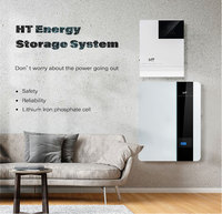 Cellules de batterie HT 3.2v Lifepo4 100ah Batterie lithium-ion 48v Powerwall Centrale électrique 10000w avec panneau solaire et système d'onduleur
