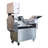 Máquina Cortadora de Frutas y Verduras de Acero Inoxidable SUS304 de Grado Alimenticio, Industrial, de Doble Cabezal, para Triturar Raíces, Patatas, Zanahorias y Cebollas