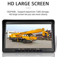 Système DVR professionnel avec caméra arrière et avant sans fil 30x zoom, écran 10,1 pouces AHD 1080P, boîtier de commande au pied en métal, étanche, vision nocturne