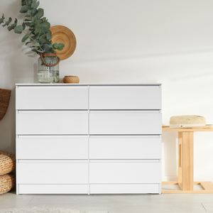 Commode blanche à 5/6/8 tiroirs, meuble <span class=keywords><strong>de</strong></span> chambre à coucher moderne, brillant, nouveauté - Product Image 5