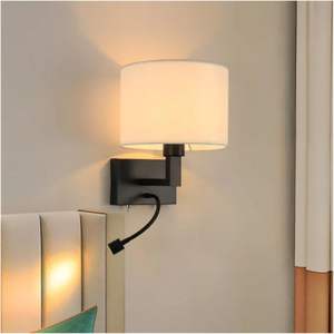 Lámpara de Pared Moderna Minimalista Nórdica de Hierro, Pantalla Cuadrada Negra, E27, Montaje en Superficie, Luz Blanca Cálida para Baño de Hotel, Interior - Product Image 6