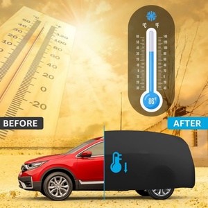 Housse de protection coupe-vent pour <span class=keywords><strong>voiture</strong></span>, compatible avec <span class=keywords><strong>Honda</strong></span> CRV 2017 – 2024, toutes saisons, imperméable, protection contre le soleil, la pluie, les UV, la poussière et la neige, housses d'extérieur - Product Image 6