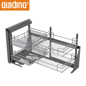 Organizadores de armarios de cocina de cierre suave Nano Magic esquina estantes de alambre deslizante para gabinetes de cocina - Product Image 1