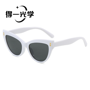 Cat Eye <b>Sunglasses</b> Black UV400 Women's Fashion Outdoor Use - Product Image 2