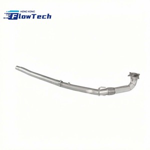 ท่อลงสแตนเลส T304 แบบไหลสูงสำหรับ VW Golf MK6 GTI 2.0T พร้อมแผ่นกันความร้อน – ท่อลงสมรรถนะสูงแบบยึดติดโดยตรง - Product Image 1