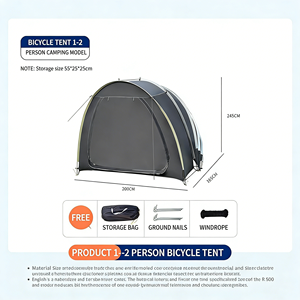 Tente <span class=keywords><strong>de</strong></span> vélo imperméable fiable, attache pour remorque <span class=keywords><strong>de</strong></span> camping-car, pour ranger les équipements et fournir un <span class=keywords><strong>abri</strong></span> lors des voyages d'aventure - Product Image 5