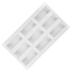 Moule à gâteau en silicone antiadhésif sans BPA, semi-cylindrique long à 9 cavités, certifié LFGB, de l'usine MUYULINS - Product Image 5