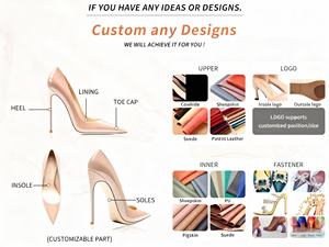 Produsen kustom sepatu bot panjang hak tinggi PU atas persegi ujung persegi Super tinggi Slip-On miring lintas batas landasan pacu - Product Image 5