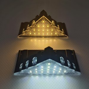 Luces solares para escalones exteriores, luces LED para peldaños, iluminación impermeable para pasillos, para jardín y patio. - Product Image 1