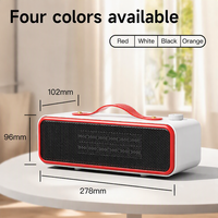 Mini radiateur de bureau portable en céramique PTC, ventilateur chauffant électrique avec poignée, chauffage rapide, faible bruit pour la maison, le bureau, la chambre à coucher