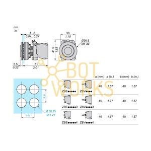 Schneider Electric ZB5FH4 - Nuovo - Product Image 1