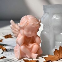 Early Riser Little Angel Aroma therapie Kerze Silikon form DIY Baby handgemachte Seife Werkzeug Gips Ornamente Werkzeug Kuchen Werkzeuge