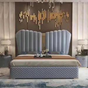 Современный Villa Hotel Кожевенная кровать для очень больших и больших стандартных из искусственной кожи искусственная (-ый) деревянная двухъярусная кровать