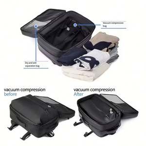 Sac à dos Oxford personnalisé en gros avec système de compression sous vide, extensible et antivol, avec pompe à air - Product Image 2