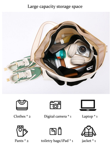 Bolsa de Gimnasio con Separación para Ropa Húmeda y Seca, Bolsa de Viaje, Bolsa de Negocios, Bolsa de Entrenamiento, Bolsa de Fin de Semana, Forro de Poliéster - Product Image 6