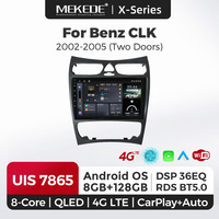 MEKEDE X30 X40 7865 Android 8 cœurs avec ventilateur de refroidissement, lecteur DVD pour Benz CLK 2002-2005, 8+128G, radio AM FM, Bluetooth, stéréo, caméra 360°, système multimédia automobile
