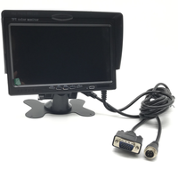 Écran LCD IPS Aviation VGA 7 pouces pour véhicule, approuvé directement par l'usine, connecté au NVR mobile pour bus et véhicules