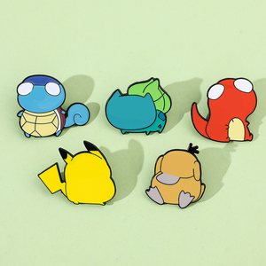 Wholesale Cheap Metal Plated <strong>Anime</strong> Badge Cute Cartoon Lapel Custom Soft Enamel <strong>Pins</strong> - Product Image 4