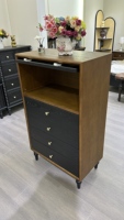 Commode en bois massif colorée, armoire de rangement polyvalente pour chambre à coucher et entrée, usage général, meubles de maison, meubles de salon