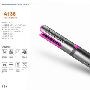 Ceramic Hair Straightener 1-2 Min Fast Styling Portable Dual Use Straighten And Curl For Dry Hair Wired Electric - Product Image 5