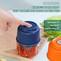 Mini hachoirs à viande manuel légumes ménage électrique hachoir à nourriture Machine avec 380ml coups