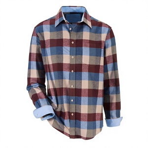 Chemise en flanelle 100 % coton unie haut de gamme pour homme, style moto et motard, teinte en pièce, épaisse, 340 g, coupe oversize, du S au 4XL - Product Image 1
