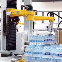 Palettiseur à colonne automatique pour bouteilles d'eau Machine de traitement d'emballage efficace
