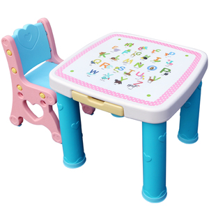 Feelbaby Kid Plastic Study Play Mesa e Cadeira <span class=keywords><strong>Set</strong></span> para Jardim de Infância De Madeira Pequeno 2 Anos Mesa Infantil 10 Conjuntos Tradicional 9KG - Product Image 6
