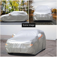 Housse de voiture en film d'aluminium imperméable, protection UV quatre saisons, anti-rayures, personnalisable