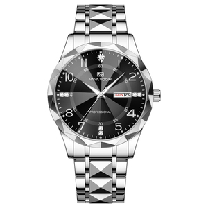 Montre-bracelet à quartz pour homme, cadran rond, montre analogique classique, style minimaliste, tenue décontractée - Product Image 3