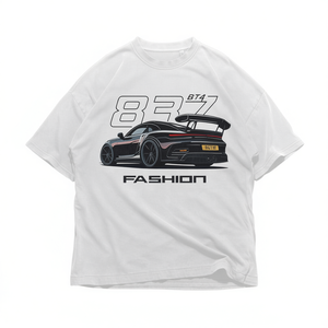T-Shirt con Grafica Racing Unisex in Cotone Pesante, Abbigliamento Motorsport, Regalo per Appassionati di Auto, Streetwear, Abbigliamento Casual, Regalo di Compleanno - Product Image 2