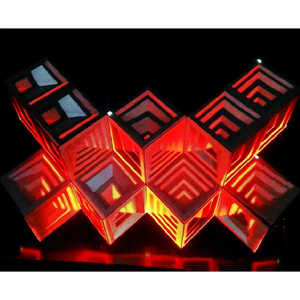 Console de DJ 3D personnalisée avec écran LED, résolution 4K pleine couleur, pas de pixel de 4 mm, pour affichage vidéo KTV en intérieur - Product Image 2