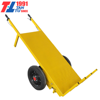 Chariot de chantier pliable à deux roues, incliné, fermé, à propulsion manuelle, pour le transport de briques