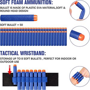 MILI Petit pistolet électronique en plastique avec des fléchettes en <span class=keywords><strong>mousse</strong></span> souple pour les enfants de 8 ans et plus, pistolet de tir à fléchettes - Product Image 6