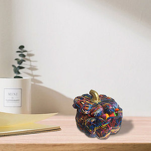 Estatuilla de calabaza artesanal de resina al por mayor para decoración del hogar Tang Cai Decoración de mesa estatua de escultura de resina - Product Image 5