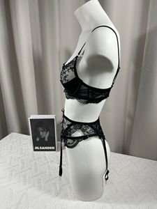 Nouvel ensemble de lingerie corset en dentelle transparente avec cils, soutien-gorge bustier <span class=keywords><strong>push</strong></span>-<span class=keywords><strong>up</strong></span> sexy à baleines et culotte amincissante pour <span class=keywords><strong>femme</strong></span> - Product Image 6