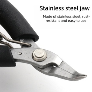 Powerlift Durable Stainless Steel Palm Pliers PVC Handle OEM Customizable Industrial Grade for DIY <b>Wire</b> Cutting Soft Metal Work - Product Image 2