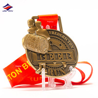 Longzhiyu Personnalisé Marathon Finisseur Médaille Logo Médailles De Sport Médaillon Antique Métal Artisanat Usine En Gros