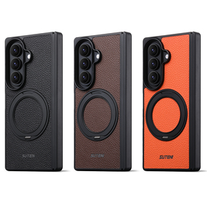 Étui avec support magnétique pour Samsung <span class=keywords><strong>Galaxy</strong></span> Z Fold 8 Ultra, en cuir PU, chargement sans fil, protection de la charnière, antichoc, housse de protection - Product Image 6