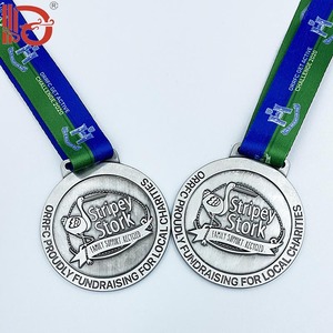 Medallas Metálicas Personalizadas para Maratones, Ciclismo y Carreras, Aleación de Zinc, Grabado, Serigrafía, Duraderas, Venta al Por Mayor - Product Image 2