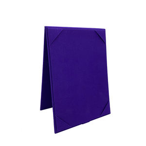 ปกเมนูร้านอาหารแบบตั้งโต๊ะ 2 หน้า สีน้ำเงิน ราคาโรงงาน - Product Image 2