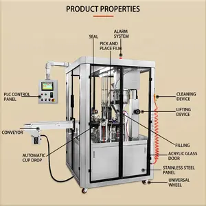 Máquina de enchimento de cápsulas automática, máquina pequena de enchimento automático de cápsulas nespresso máquina de café