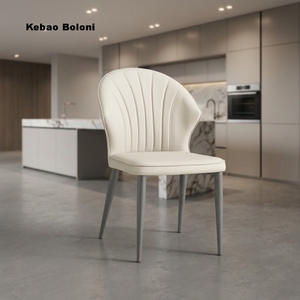 Sedia da Pranzo Ergonomica ed Ecologica <span class=keywords><strong>in</strong></span> <span class=keywords><strong>Legno</strong></span> dal Design Moderno Europeo con Gambe <span class=keywords><strong>in</strong></span> Metallo per Ufficio, Ristorante e Casa - Product Image 2