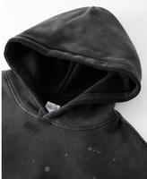 Sweat à capuche délavé imprimé style urbain, dégradé décontracté, design vintage, impression numérique 3D, coupe oversize, respirant, logo personnalisé