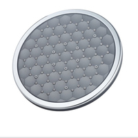 TM-1140 en acier inoxydable pomme de douche chromée noir Pluie colonne de douche