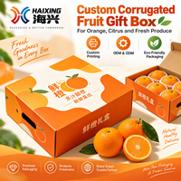 Golfkartonnen, op maat geëmbosseerde, milieuvriendelijke, recyclebare fruitdozen, groothandel verpakkingen, OEM ODM fabriek levering voor verse producten