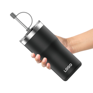 2024 produk penjualan laris cangkir Tumbler susu terisolasi vakum baja tahan karat dinding ganda untuk anak-anak dengan sedotan - Product Image 3