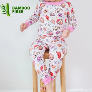 Vente en gros de pyjamas en bambou personnalisés pour nouveau-nés de 0 à 3 ans vêtements de printemps pour bébés barboteuse en bambou à manches longues