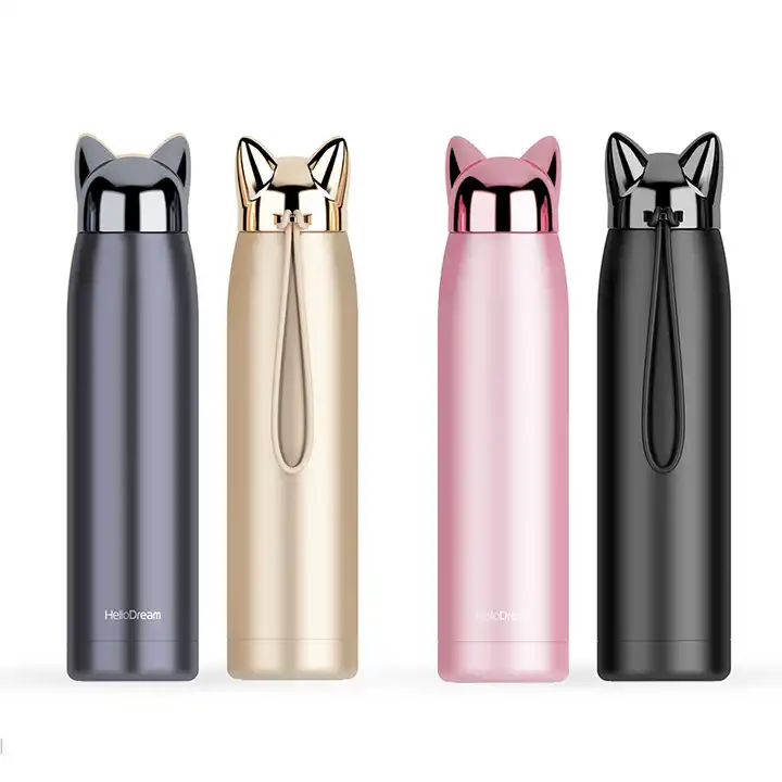 Wholesale CHUFENG 320ml Sport Fox Shape Rose Gold Thermos Cup for Women  Wedding Decoration Gift for Guests Souvenirs From m.