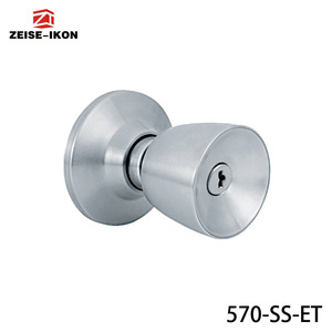 Durable Modern <strong>Matte</strong> <strong>Black</strong> Stainless Steel Interior Privacy <strong>Door</strong> <strong>Knob</strong> with 3 Keys Anti-Theft Rectangle Design - Product Image 3